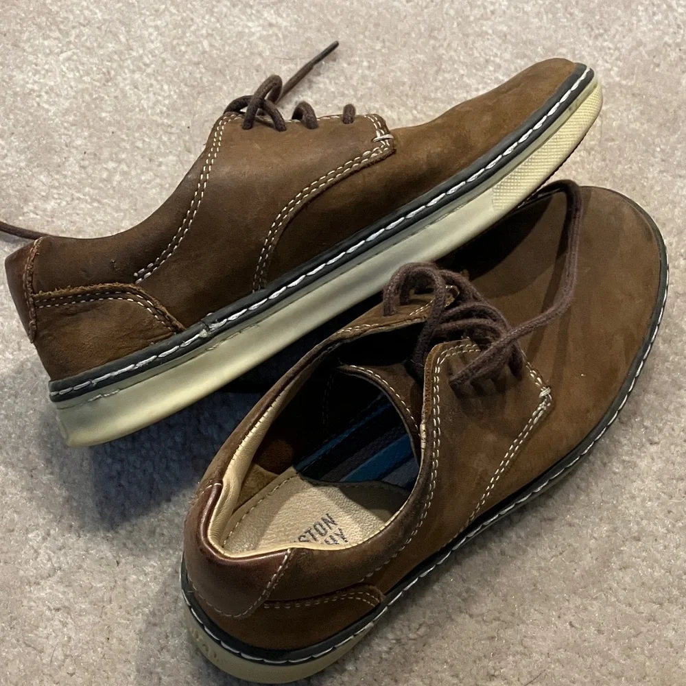 Johnston & Murphy Tan Leather Oxfords